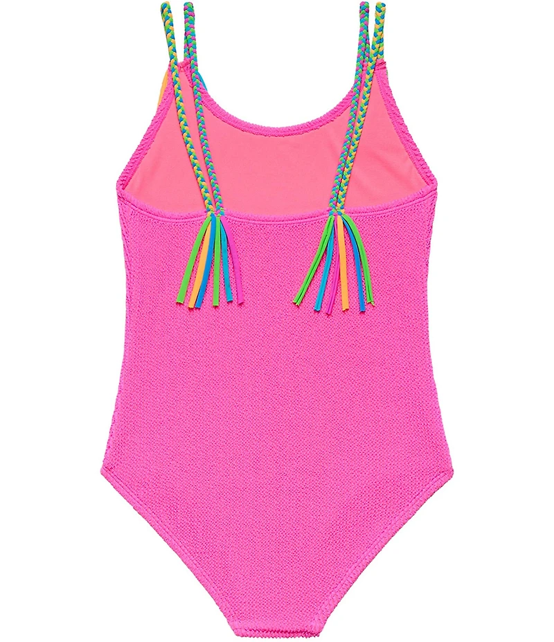 Beach Lingo Big Girls Braided Strap One-Piece Swimsuit