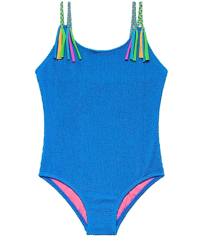 Beach Lingo Big Girls Braided Strap One-Piece Swimsuit