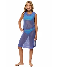 Beach Lingo Big Girls Crochet Coverup Dress