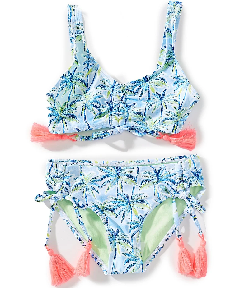 Beach Lingo Big Girls Floral Cup Bralette And Hipster Bottom 2-Piece Set