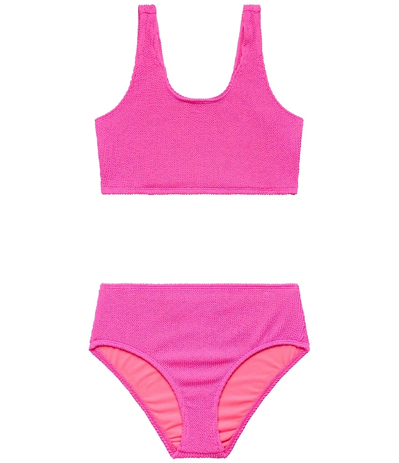 Beach Lingo Big Girls Longline Crop Bralette 2-Piece Swimsuit Set