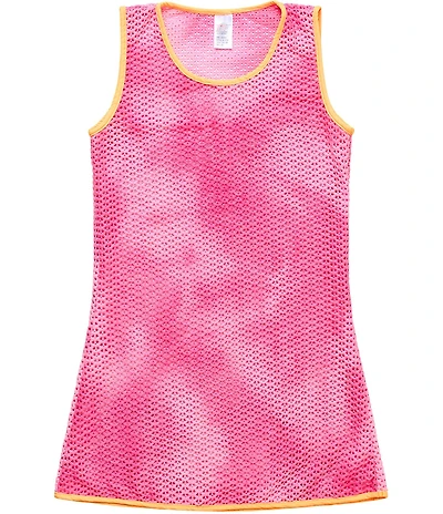 Beach Lingo Big Girls Sleeveless Pullover Crochet Coverup Dress