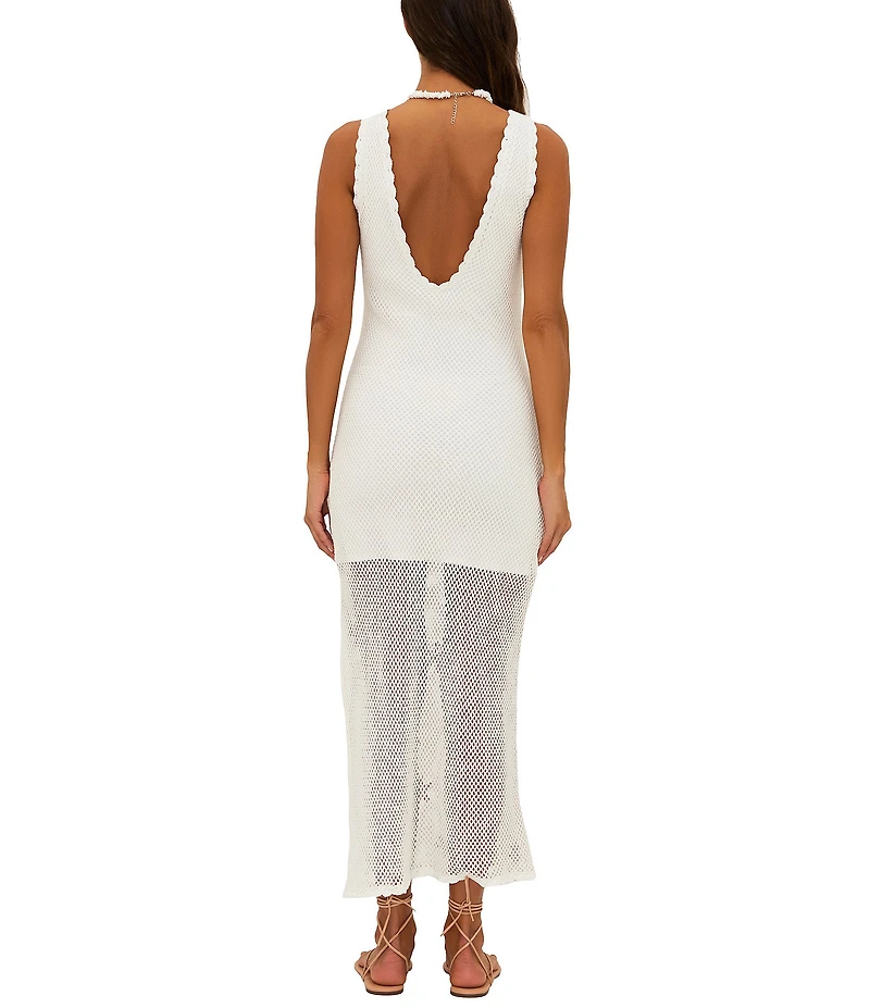 Beach Riot Diana Crochet Flowers Swim Cover-Up Dress