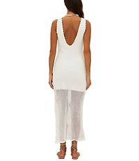 Beach Riot Diana Crochet Flowers Swim Cover-Up Dress