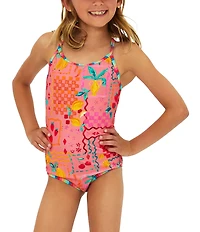 Beach Riot Little Julia Fruit Print One Piece