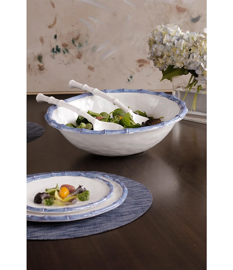 Beatriz Ball Melamine Vida Bamboo Dinner Plate, Set of 4