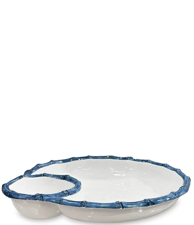 Beatriz Ball Melamine Vida Bamboo Large Chip & Dip Bowl