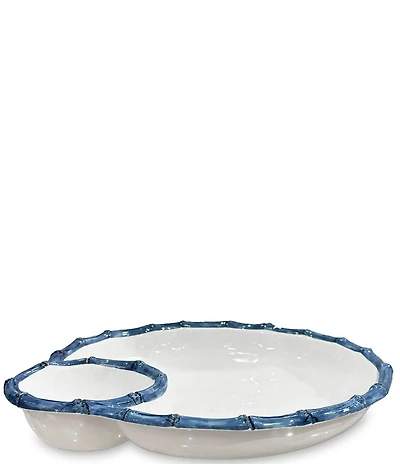 Beatriz Ball Melamine Vida Bamboo Large Chip & Dip Bowl