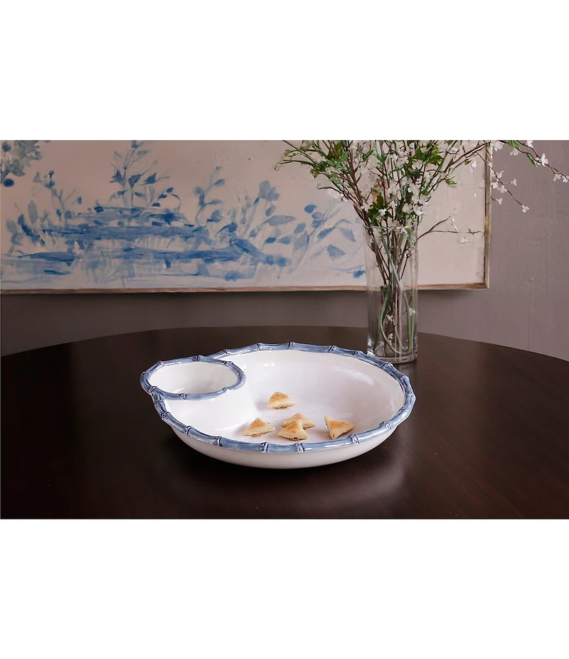 Beatriz Ball Melamine Vida Bamboo Large Chip & Dip Bowl