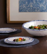 Beatriz Ball Melamine Vida Bamboo Salad Plate, Set of 4