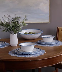 Beatriz Ball Melamine Vida Bamboo Salad Plate, Set of 4