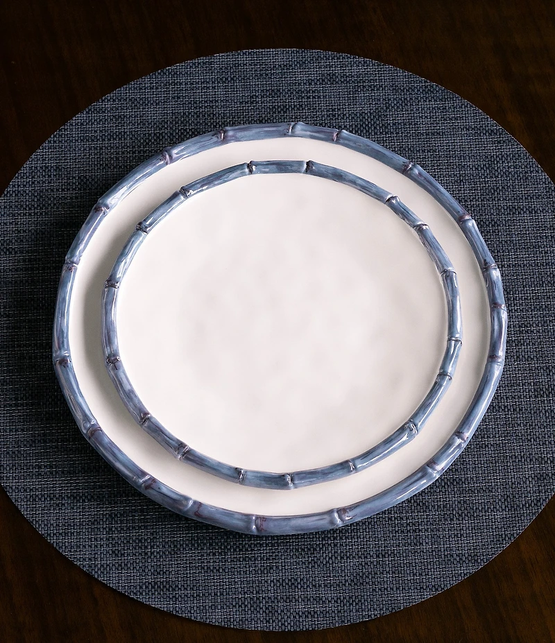 Beatriz Ball Melamine Vida Bamboo Salad Plate, Set of 4