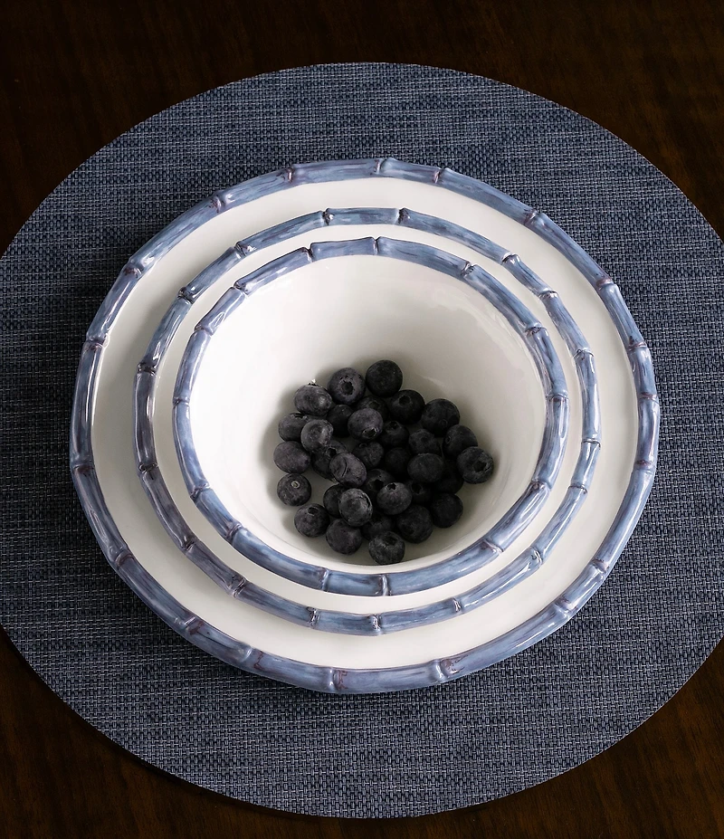 Beatriz Ball Melamine Vida Bamboo Salad Plate, Set of 4