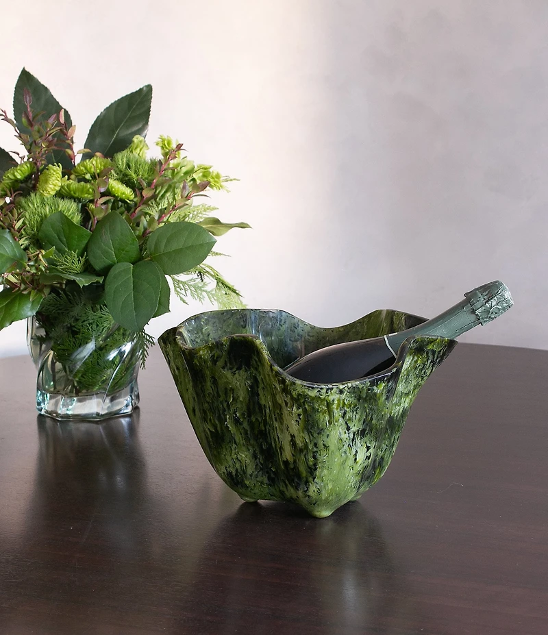 Beatriz Ball Resin Malachite Ice Bucket