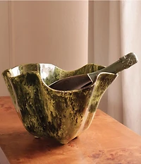 Beatriz Ball Resin Malachite Ice Bucket