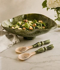 Beatriz Ball Resin Malachite Salad Servers