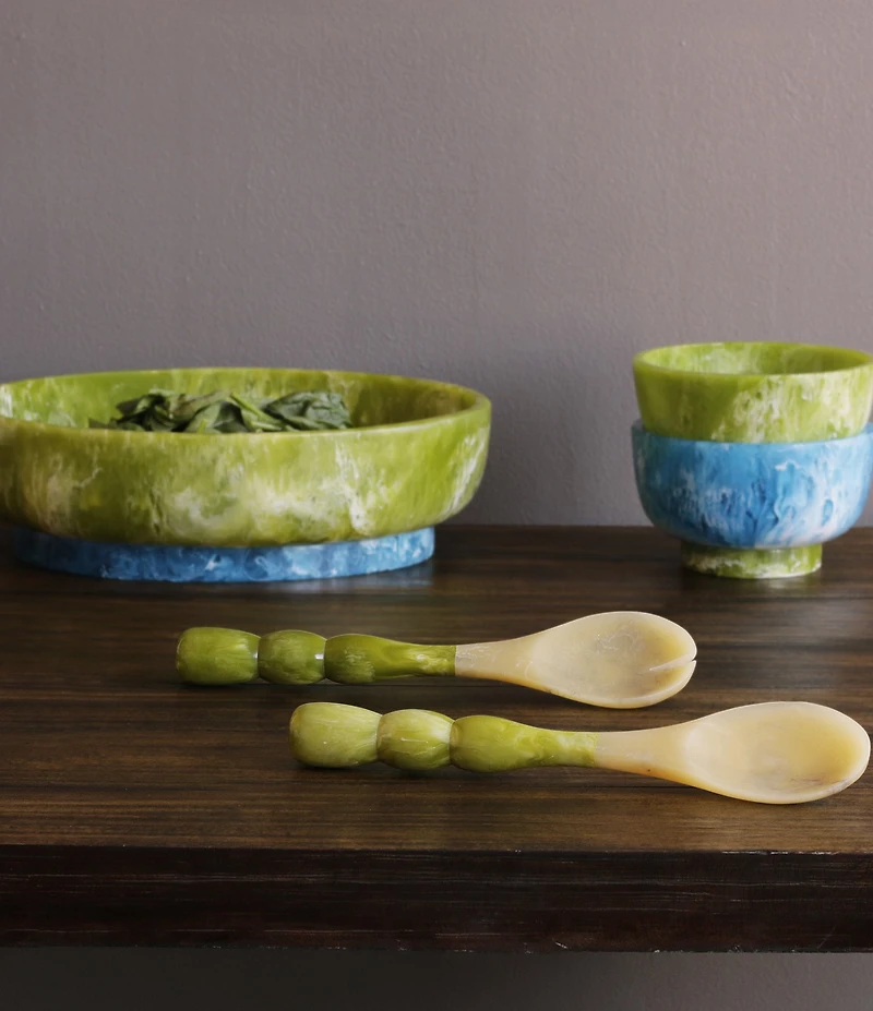Beatriz Ball Resin Rio Bubble Salad Servers