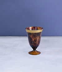 Beatriz Ball Tortoise and Gold Wine Glasses, Set of 4