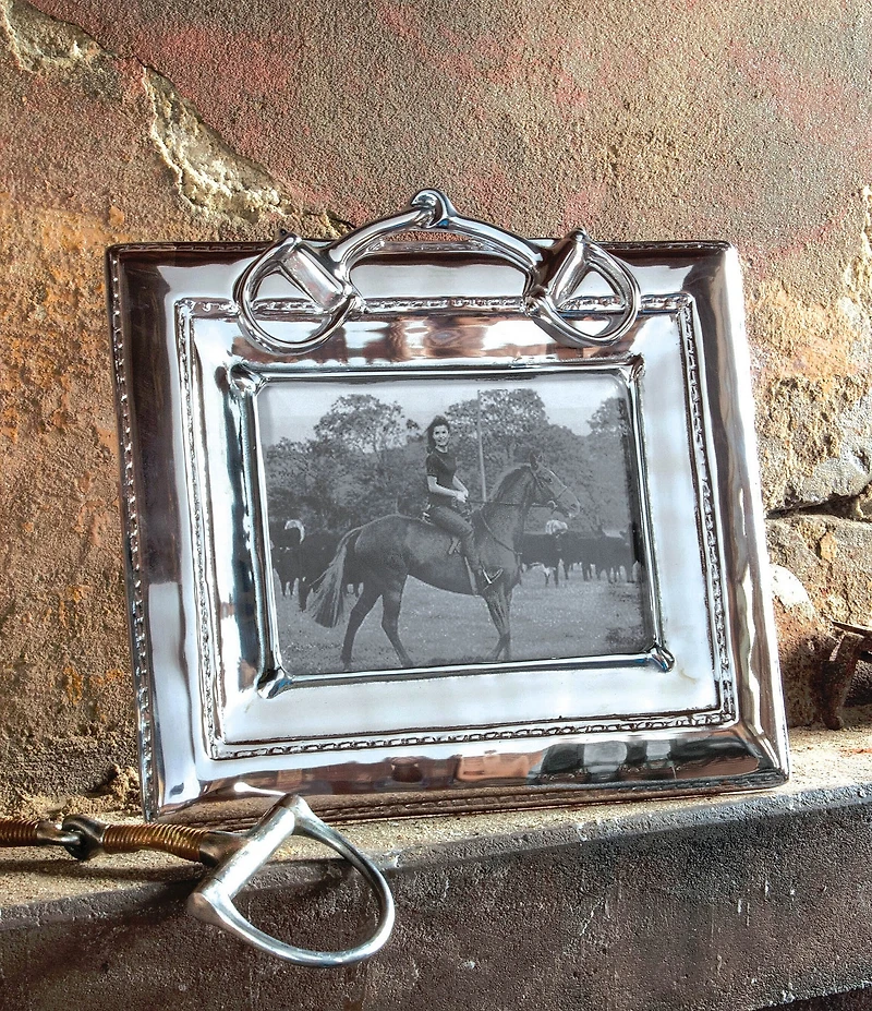Beatriz Ball Western Equestrian Snaffle Bit 5 x 7 Frame