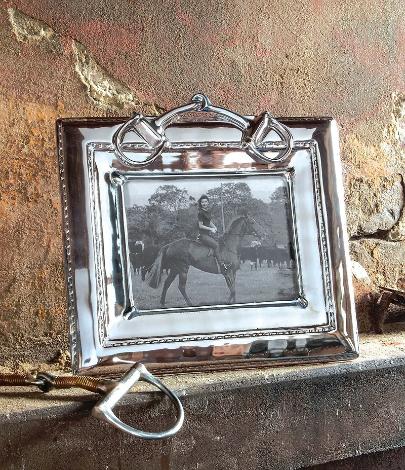Beatriz Ball Western Equestrian Snaffle Bit 5 x 7 Frame