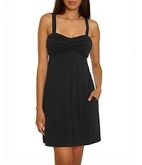 Becca By Rebecca Virtue Beach to BBQ Drapey Sold Knit Swim Cover-Up