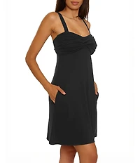 Becca By Rebecca Virtue Beach to BBQ Drapey Sold Knit Swim Cover-Up