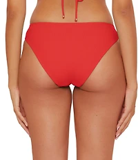 Becca By Rebecca Virtue Gracie Modern Edge Rib Buckle Hipster Swim Bottom