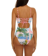 Becca By Rebecca Virtue Miami Beach Bandeau One Piece Swimsuit