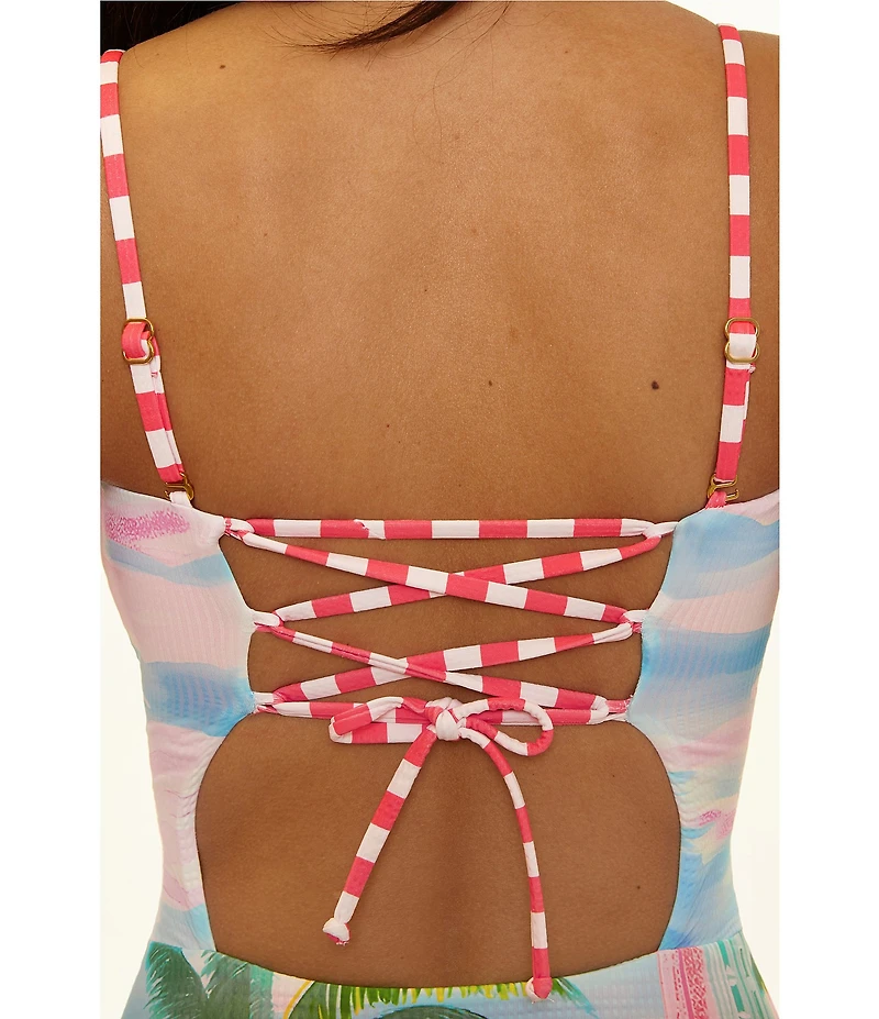 Becca By Rebecca Virtue Miami Beach Bandeau One Piece Swimsuit