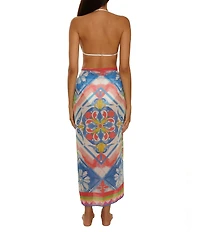 Becca By Rebecca Virtue Mijas Sheer Woven Sarong Swim Cover-Up