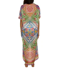 Becca By Rebecca Virtue Mijas Sheer Woven Sarong Swim Cover-Up