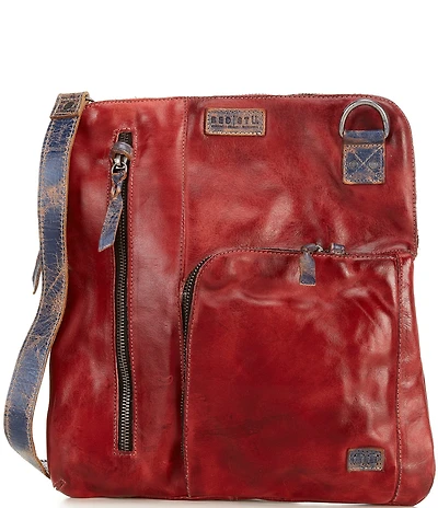 Bed Stu Aiken Large Cherry Lacquer Rustic Slate Crossbody Bag