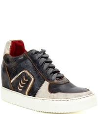 Bed Stu Andromeda Leather Lace Up Wedge Sneakers