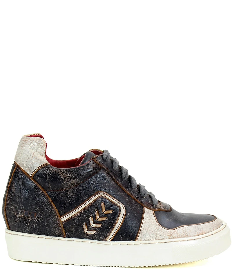 Bed Stu Andromeda Leather Lace Up Wedge Sneakers