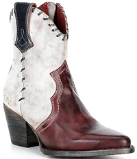 Bed Stu Balia Leather Western Booties