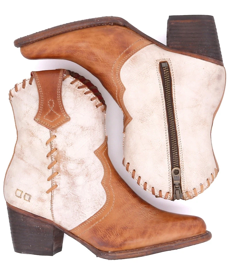 Bed Stu Balia Leather Western Booties