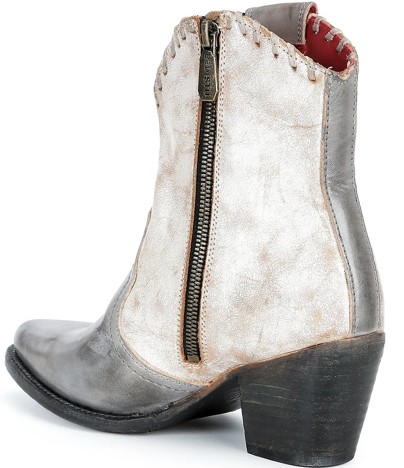 Bed Stu Balia Leather Western Booties