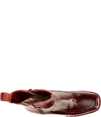 Bed Stu Bitsy Distressed Leather Square Toe Ankle Booties
