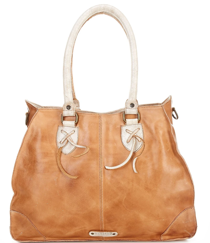 Bed Stu Bruna Stitch Tan Rustic Nectar Lux Slouchy Satchel Bag