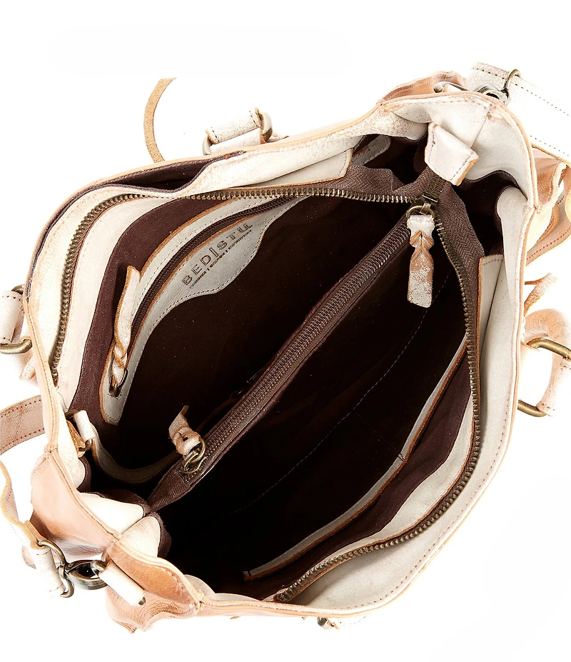 Bed Stu Bruna Stitch Tan Rustic Nectar Lux Slouchy Satchel Bag