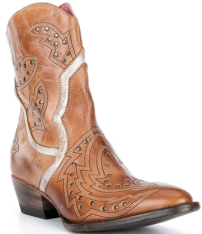 Bed Stu Chamise Distressed Leather Mid Calf Boots