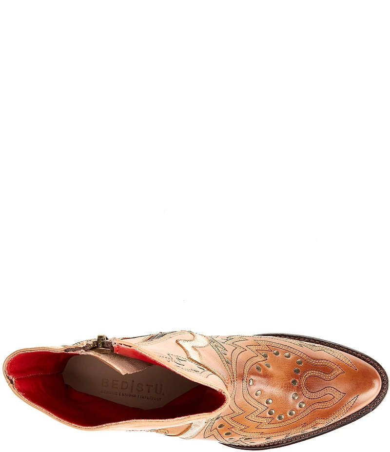 Bed Stu Chamise Distressed Leather Mid Calf Boots