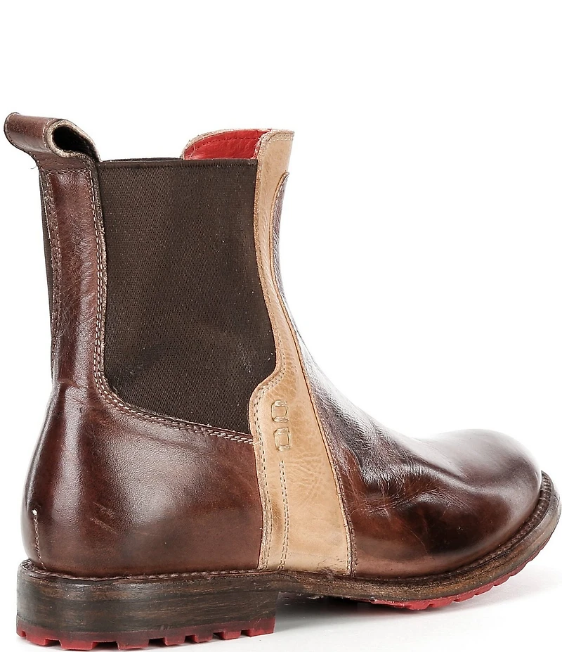 Bed Stu Ethic Leather Double Gore Chelsea Booties