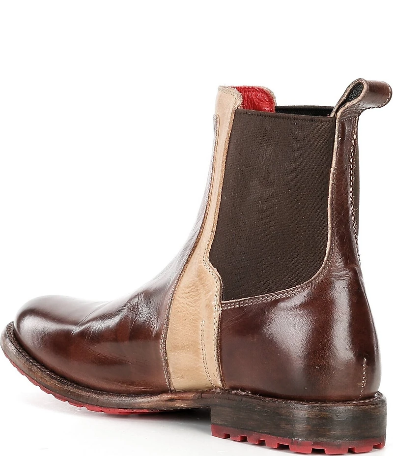 Bed Stu Ethic Leather Double Gore Chelsea Booties