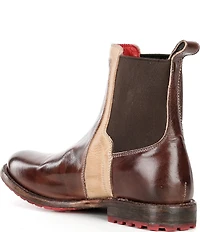 Bed Stu Ethic Leather Double Gore Chelsea Booties
