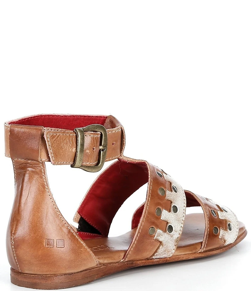 Bed Stu Fibril Leather Studded Sandals