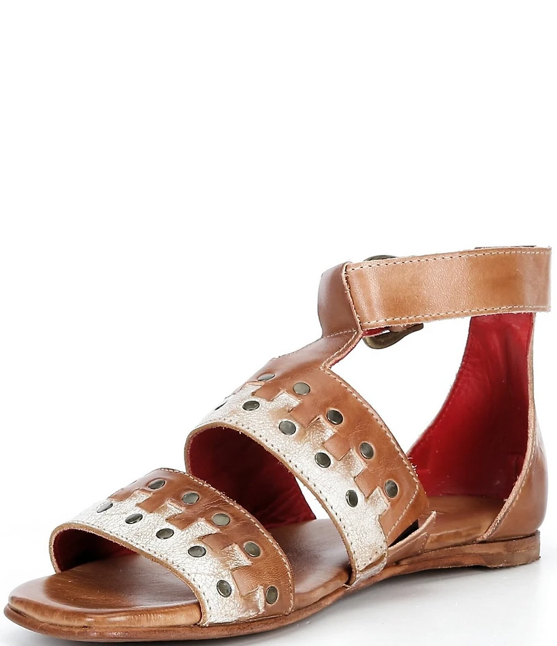 Bed Stu Fibril Leather Studded Sandals
