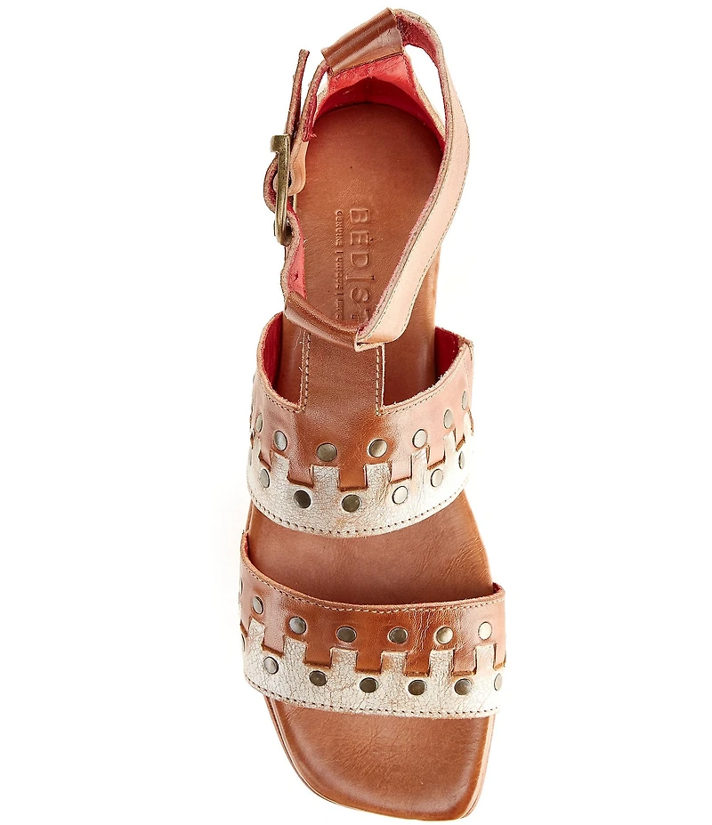 Bed Stu Fibril Leather Studded Sandals