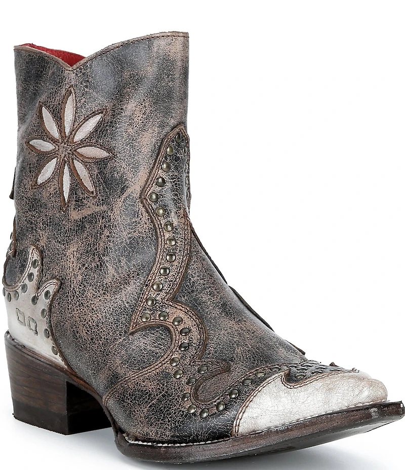 Bed Stu Frio Studded Leather Western Booties
