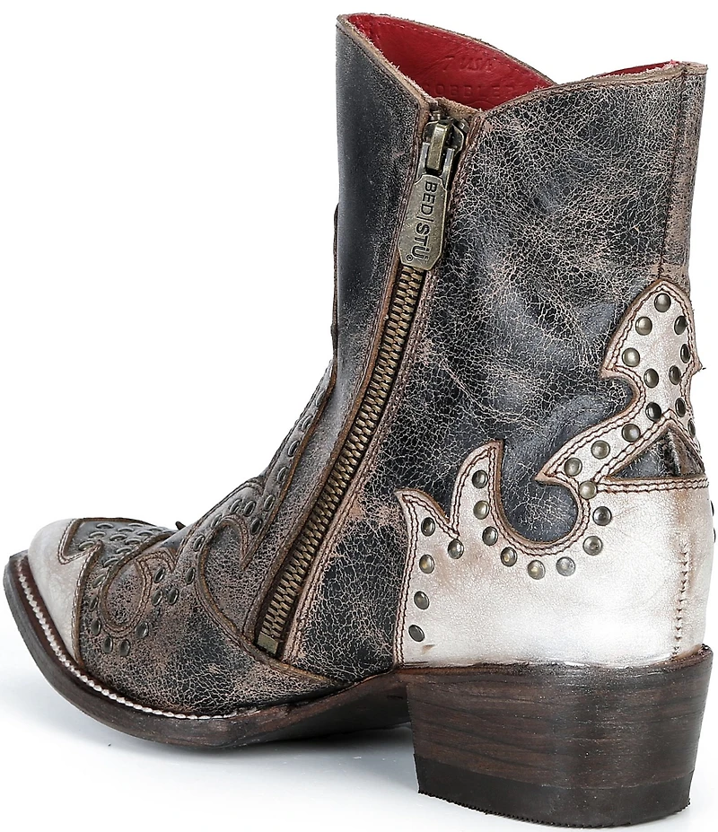 Bed Stu Frio Studded Leather Western Booties